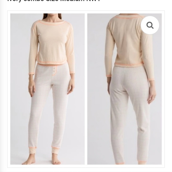 Free People Other - NWT Free People Chill Evening Knit Pajama Set. Size Medium.